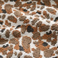BecquetDrap de bain en coton 520 g/m² marron motif léopard - Collection EP. LEOPA
