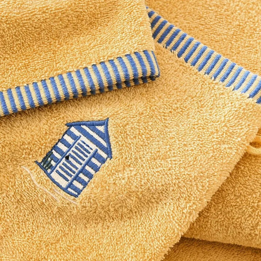 BecquetDrap de bain en coton 500 g/m² jaune paille - CABANON