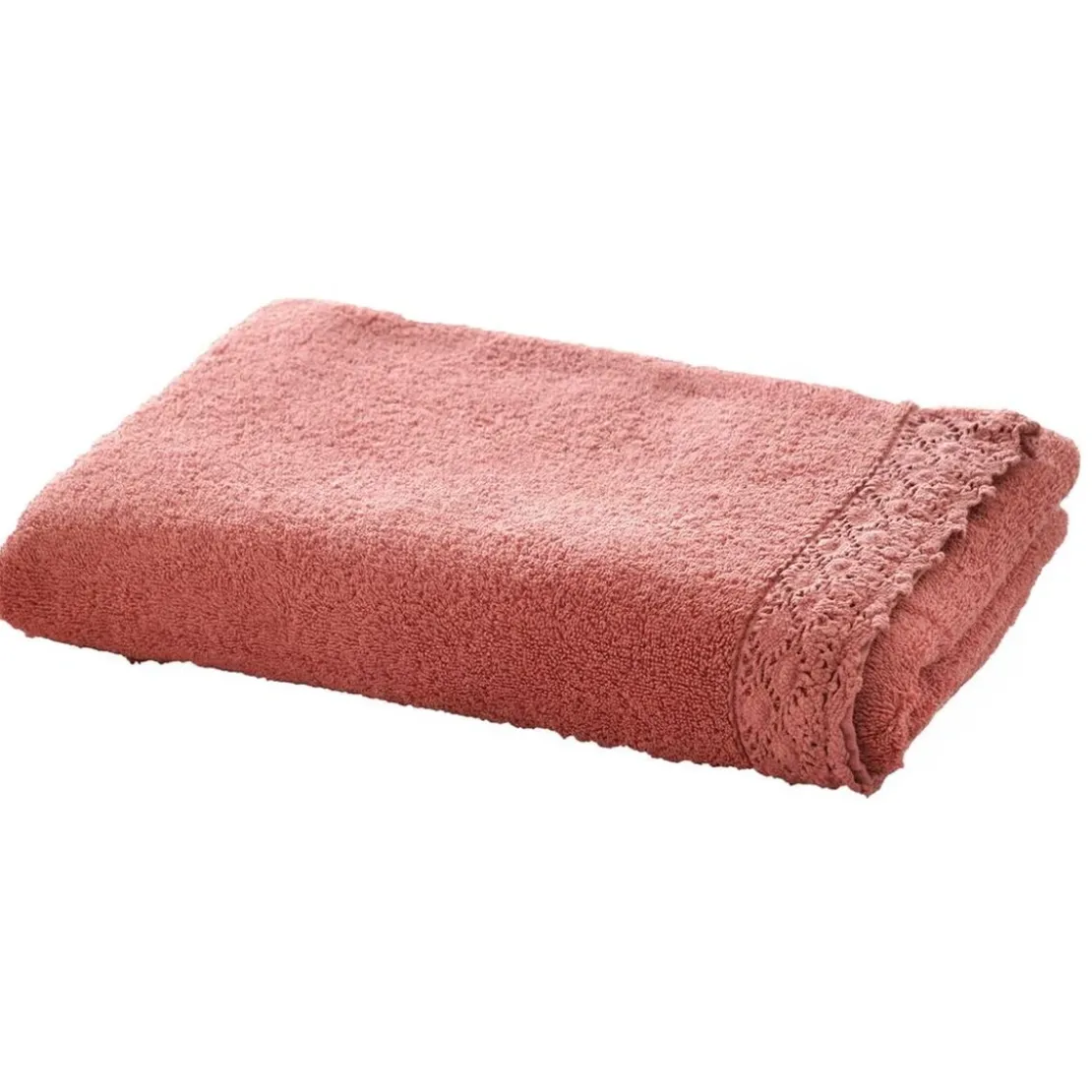 BecquetDrap de bain en coton éponge VAHINA bois de rose