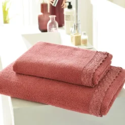 BecquetDrap de bain en coton éponge VAHINA bois de rose