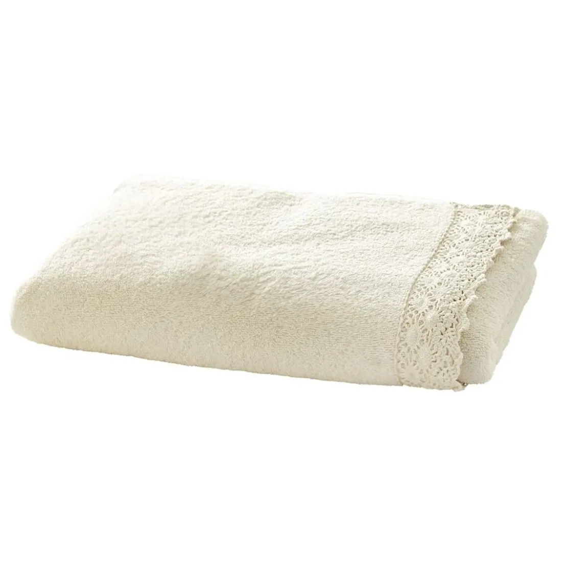BecquetDrap de bain en coton éponge VAHINA - blanc écru