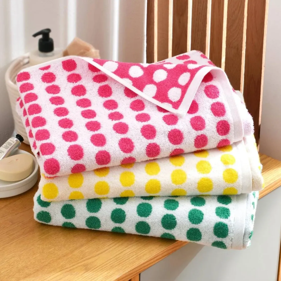 BecquetDrap de bain Epais Rose POISPOIS