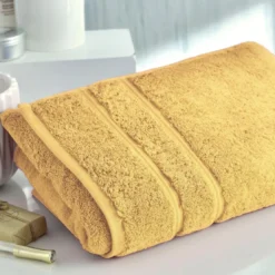 BecquetDrap de bain 600 g/m² COTON EGYPTE - jaune paille