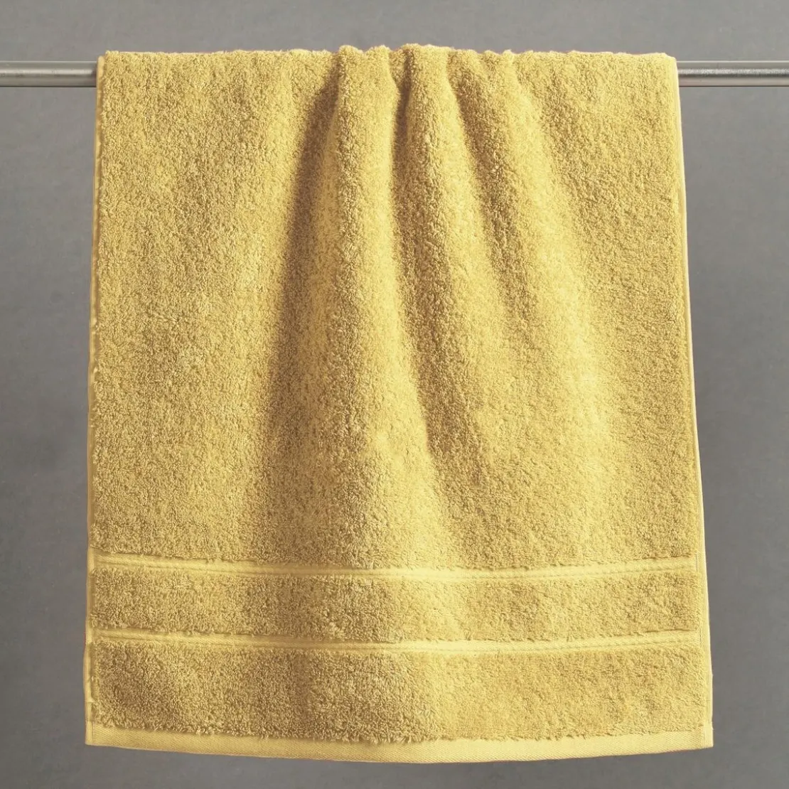 BecquetDrap de bain 600 g/m² COTON EGYPTE - jaune paille
