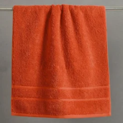 BecquetDrap de bain 600 g/m² COTON EGYPTE - orange terracotta