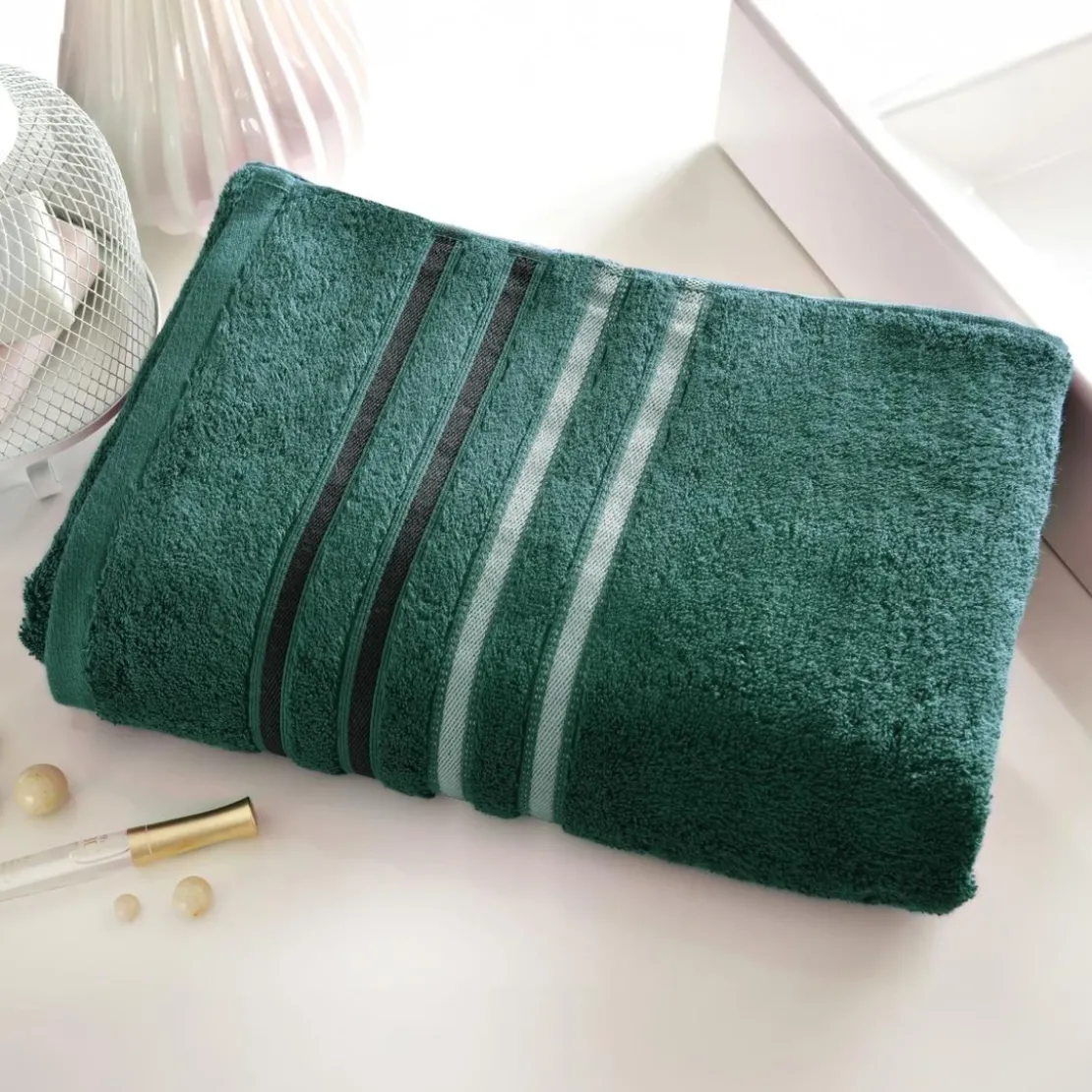 BecquetDrap de bain 560 g/m² EXTRA SOFT - vert sapin