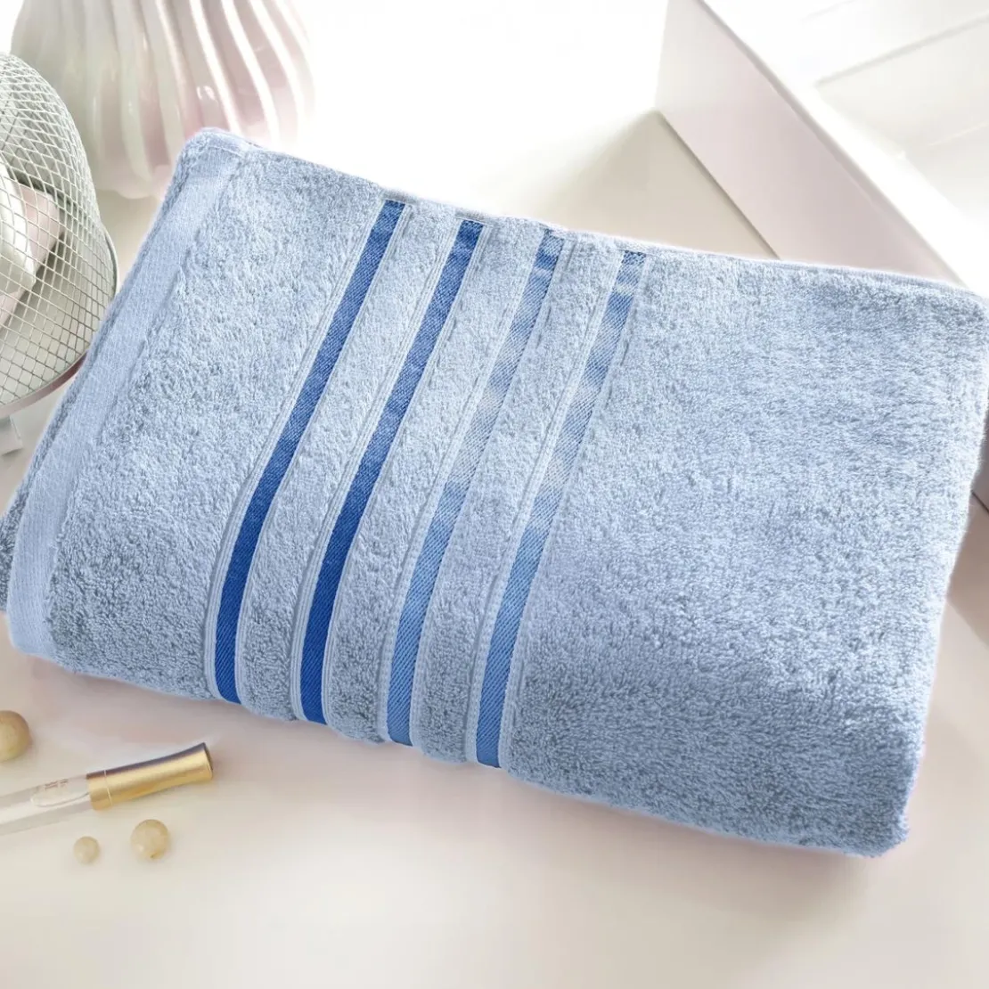 BecquetDrap de bain 560 g/m² EXTRA SOFT - bleu nuage