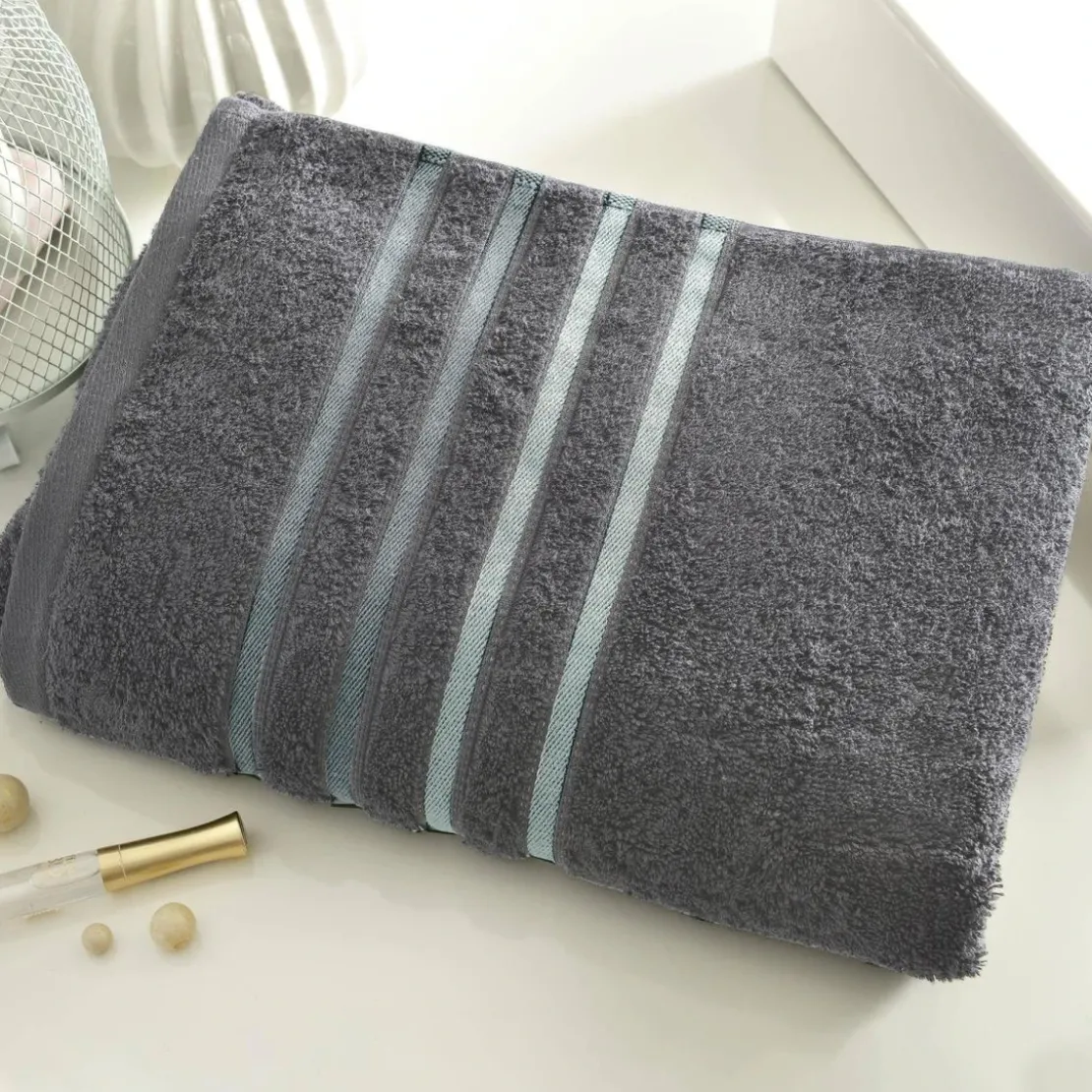 BecquetDrap de bain 560 g/m² EXTRA SOFT - gris foncé