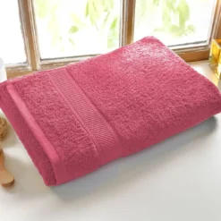 BecquetDrap De Bain Uni Lauréat 450 GM2 - Rose