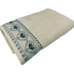 BecquetDrap de bain 70x140 RECIT D'HIVER - blanc ivoire
