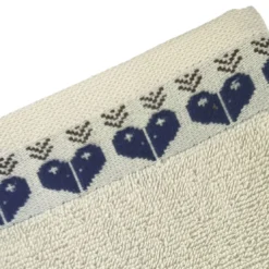 BecquetDrap de bain 70x140 RECIT D'HIVER - blanc ivoire