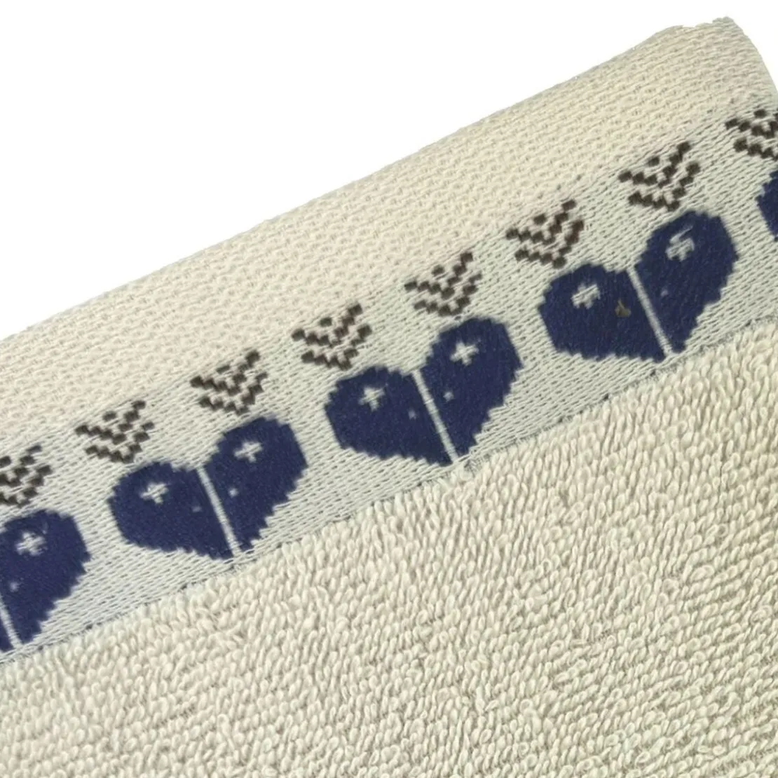 BecquetDrap de bain 70x140 RECIT D'HIVER - blanc ivoire