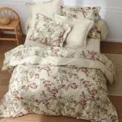 BecquetDrap housse coton ANDJA - beige grège