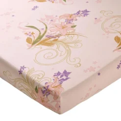 BecquetDrap housse coton beige rosé motif floral multicolore - Collection DR. JOELO