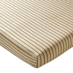 BecquetDrap housse coton écru à rayures beige - BAXLEY