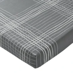 BecquetDrap housse coton gris à carreaux - NOA