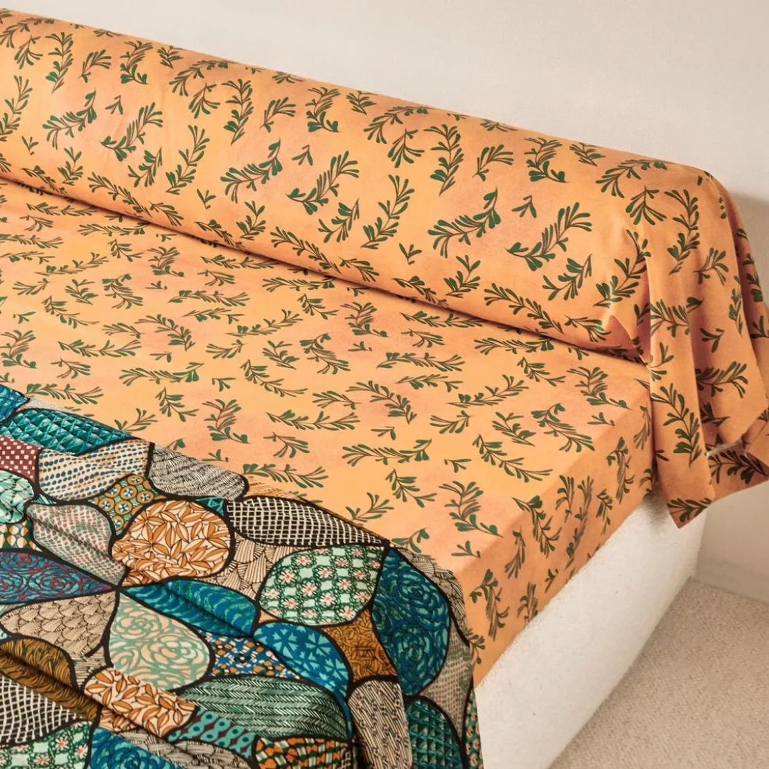 BecquetDrap housse coton motif vintage rétro DR MAGDA
