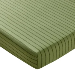 BecquetDrap housse coton vert kaki à rayures - BAXLEY