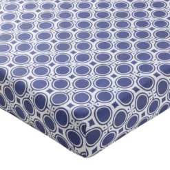 BecquetDrap-housse en coton bleu marine à motif géométrique - AFRO GEO