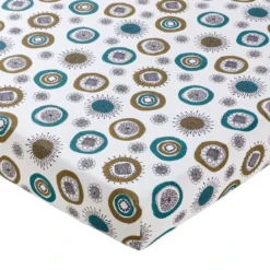 BecquetDrap-housse en coton blanc à fleurs - FIFTY