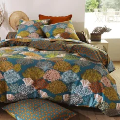 BecquetDrap-housse en coton bleu - SEAVENTAIL