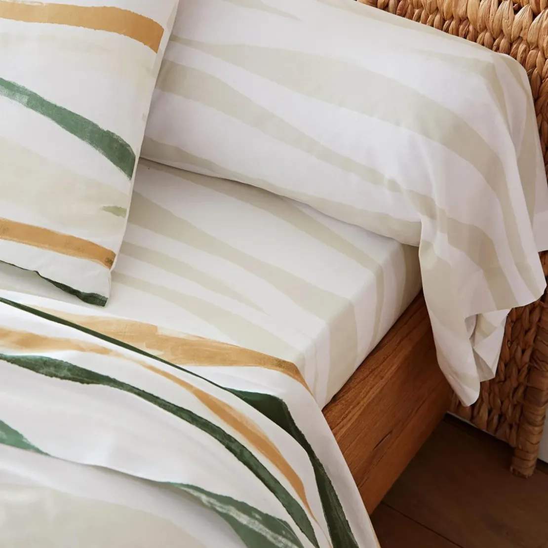 BecquetDrap-housse en coton beige - FLOFLO