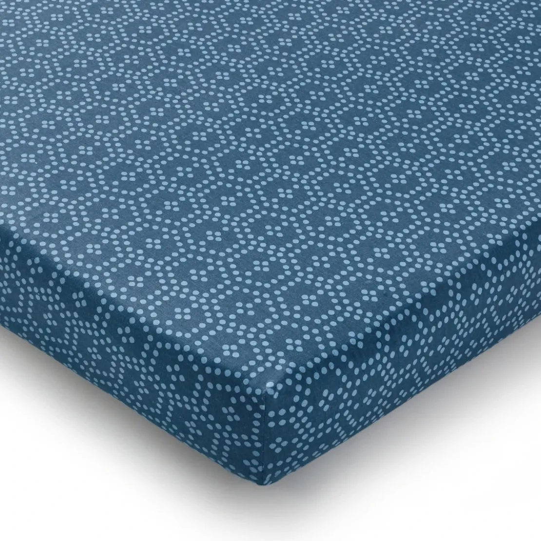BecquetDrap-housse en coton bleu - CUZCO
