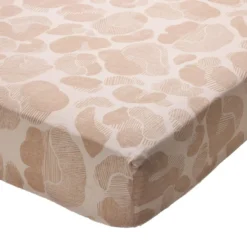 BecquetDrap-housse en coton beige à motif graphique - PAULETTE