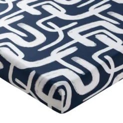 BecquetDrap Housse en coton bleu marine - DEFERLANTE