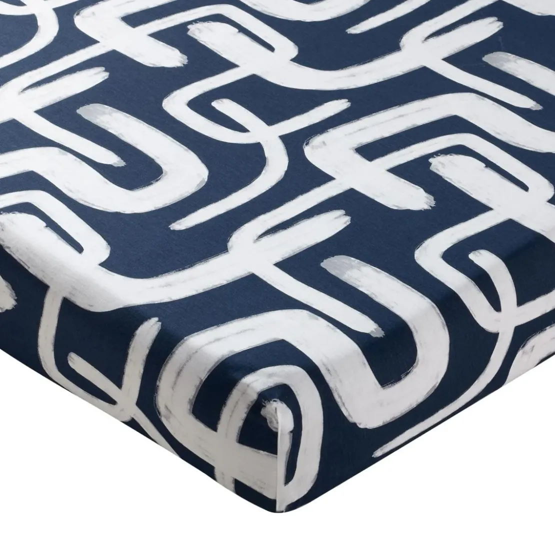 BecquetDrap Housse en coton bleu marine - DEFERLANTE