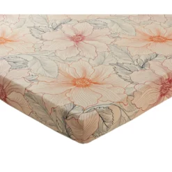 BecquetDrap-housse en coton écru à motif floral - JULLIETTE