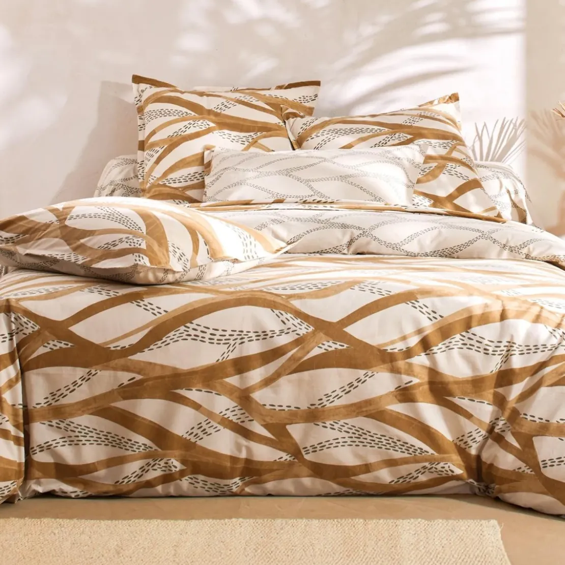 BecquetDrap housse en coton DESERTIQUE - beige