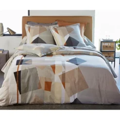 BecquetDrap-housse en coton gris - CARAMEL