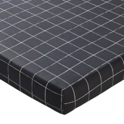 BecquetDrap-housse en coton gris anthracite à carreaux - GENERATION