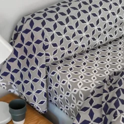 BecquetDrap housse en coton gris - THIBAULT