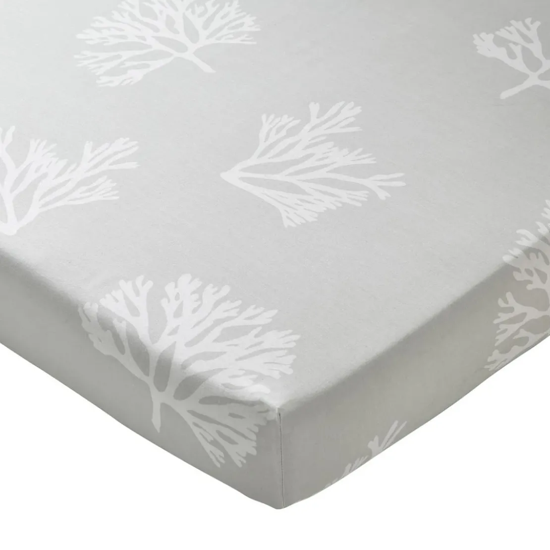 BecquetDrap housse en coton gris clair - HIPPOCAMPE