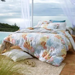 BecquetDrap housse en coton gris clair - HIPPOCAMPE