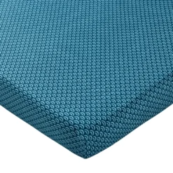 BecquetDrap housse en coton imprimé motifs cravattes bleu - DR LOUIS