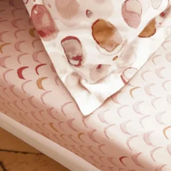 BecquetDrap housse en coton rose poudre - PASTILLES