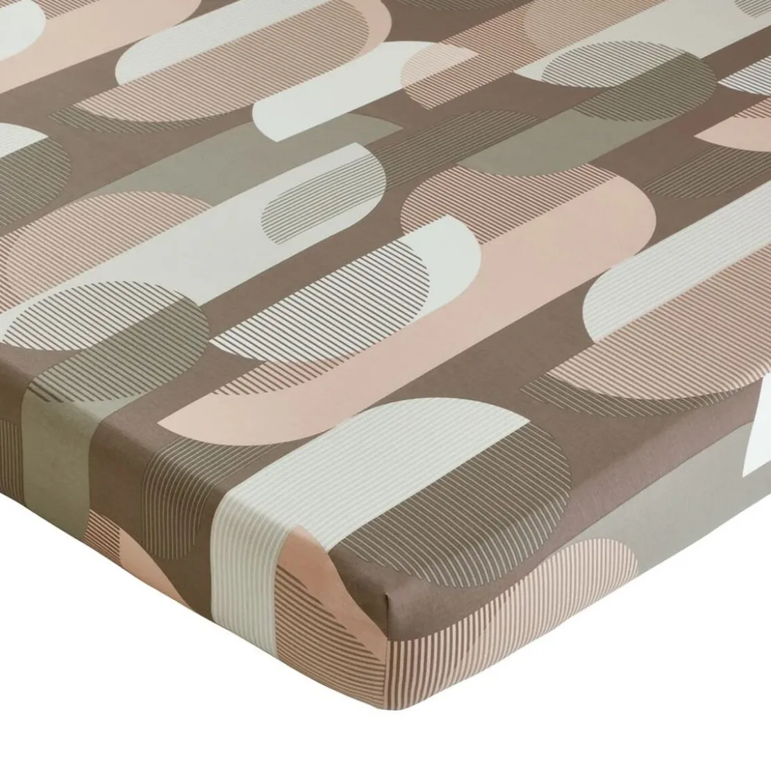 BecquetDrap-housse en coton taupe - CURVES