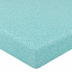 BecquetDrap-housse en coton vert d'eau - COCONUT