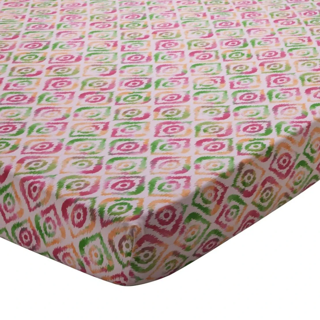 BecquetDrap housse en coton VIBRANTE motif fleurs exotiques multicolore