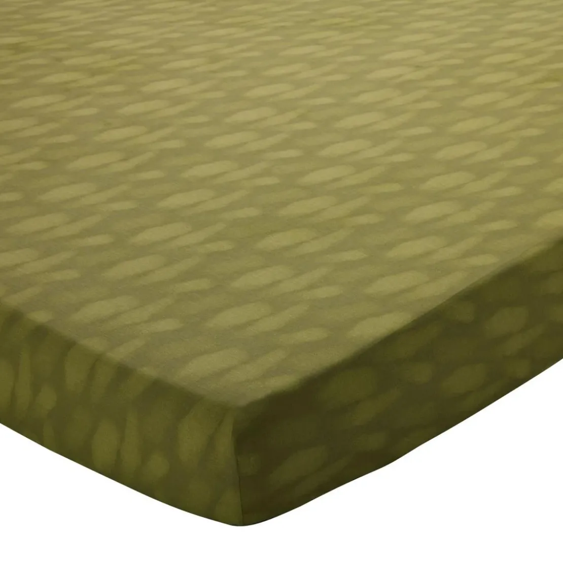 BecquetDrap-housse en coton vert bronze - DEPAYSANT