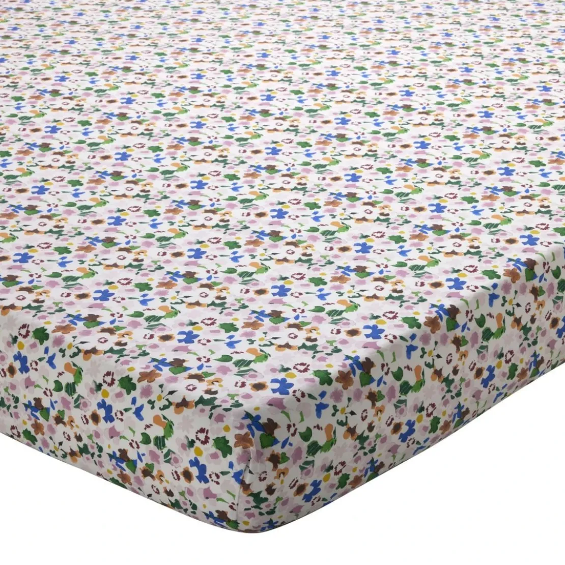 BecquetDrap housse en coton VALISER fleurs des champs multicolore