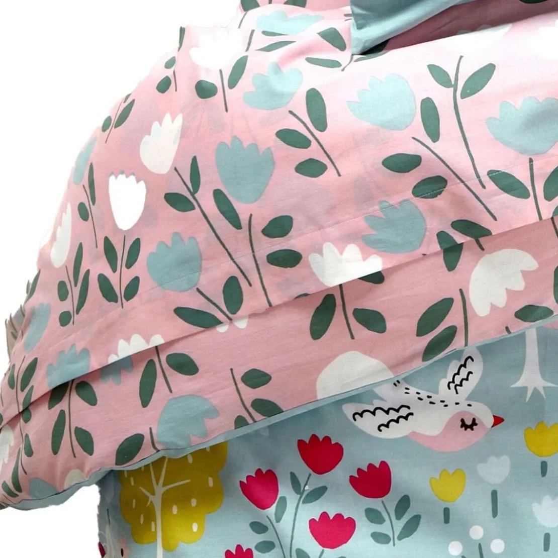 BecquetDrap-housse enfant en coton licorne - rose