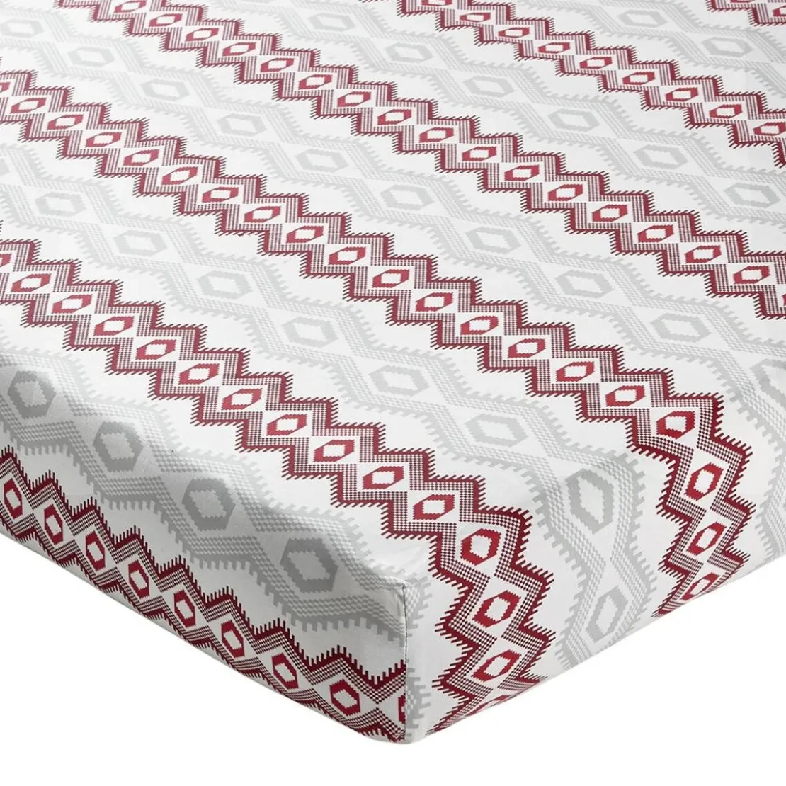 BecquetDrap-housse enfant en coton blanc cassé - GIRLY
