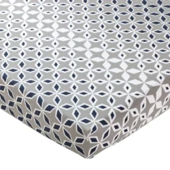BecquetDrap-housse en flanelle micro motif gris - THIBAULT FLANELLE