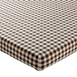 BecquetDrap-housse en flanelle coton à motif carreaux - HIBOUX