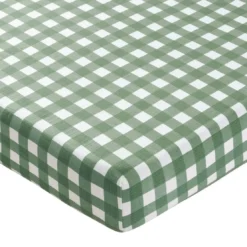 BecquetDrap-housse en gaze de coton vert - VICHY