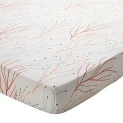 BecquetDrap housse en percale de coton écru - CORAL REEF